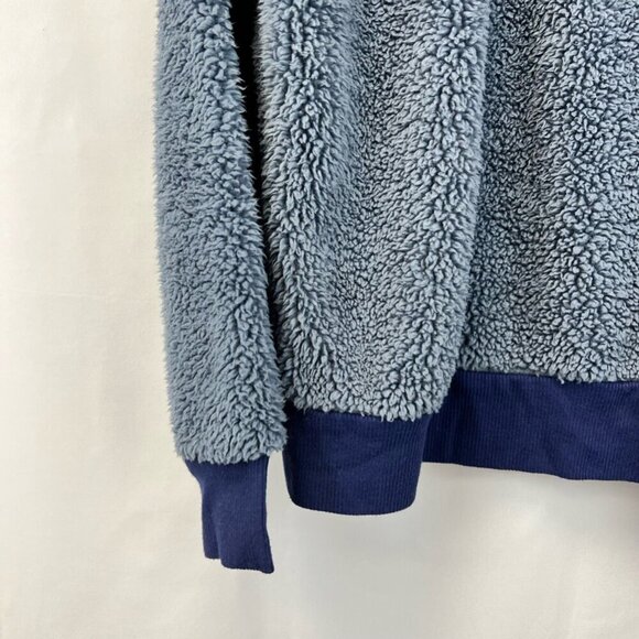 Gypsies & Moondust Womens Pullover Fleece Gray Blue 1/4 Zip Long Sleeve M - Picture 7 of 10